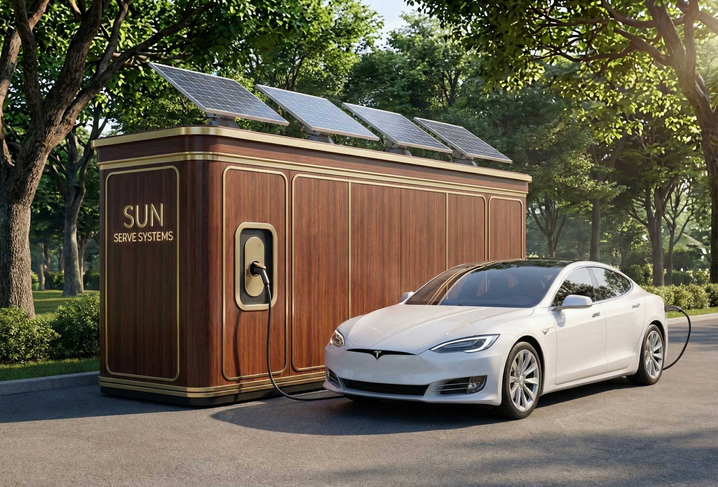 image of electric vehicle charging stations